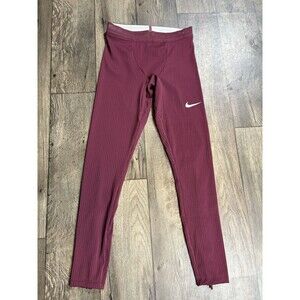 Nike Pro Elite Team Tights Mens Size Medium Maroon Made In USA DA2908-675